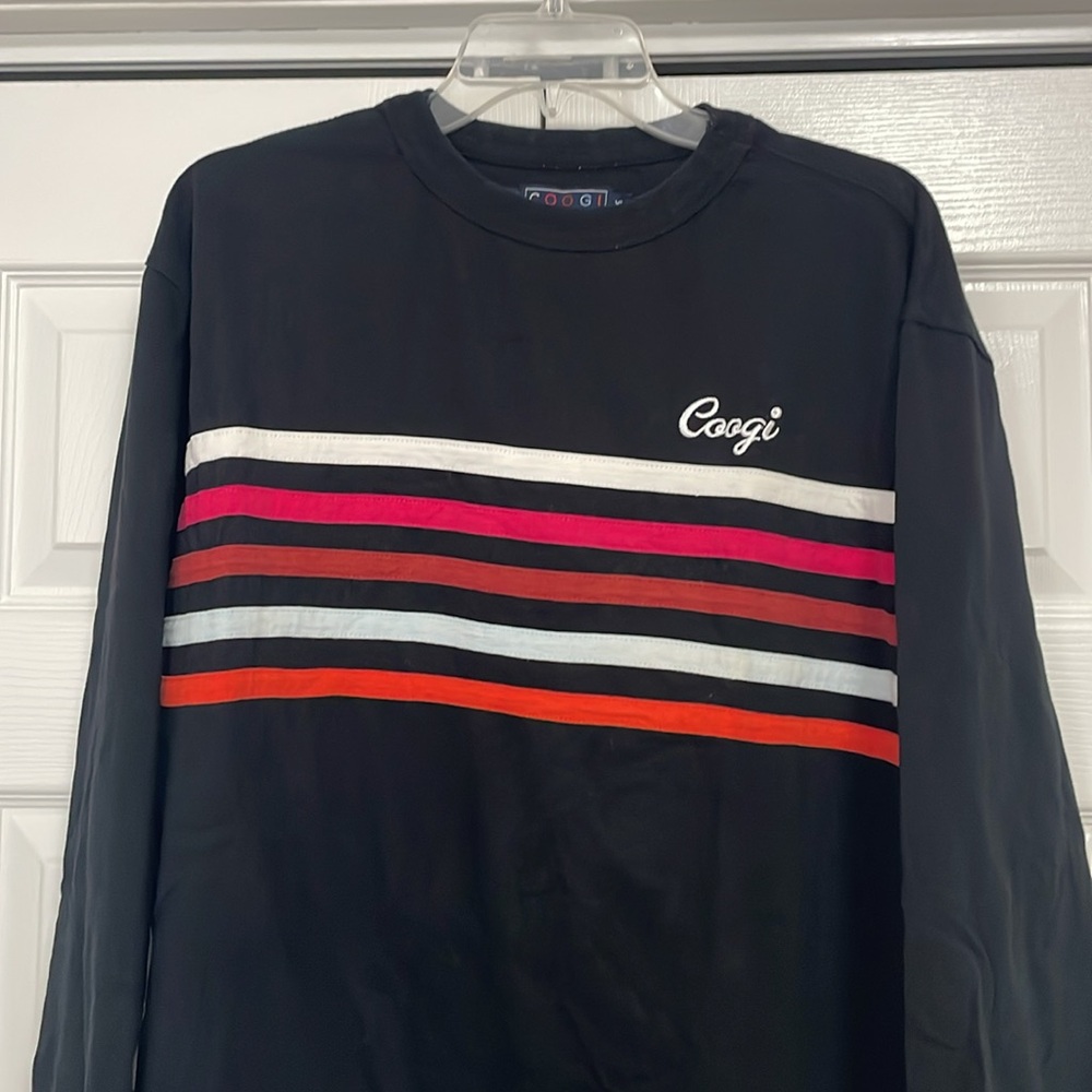EUC Mens Coogi Size XL Crewneck Long Sleeve Coogi Embroidered Australia stripe